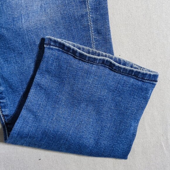 7 For All Mankind jeans women's size 28 ink blue colour Roxanne ankle crop denim - Picture 10 of 15